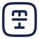 Text Cross Square SVG Icon